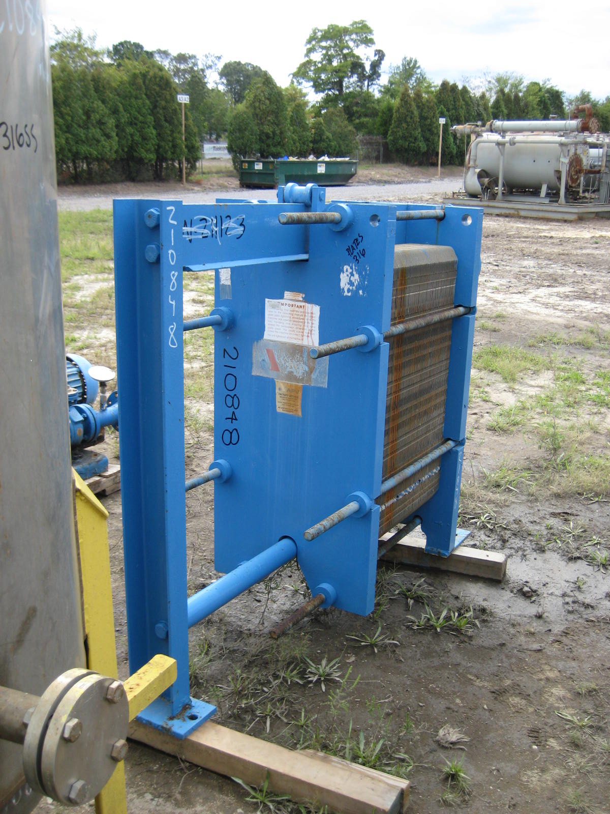 Stainless Steel 316 Hebeler Corp Plate and Frame Heat Exchanger - IPP# 210848