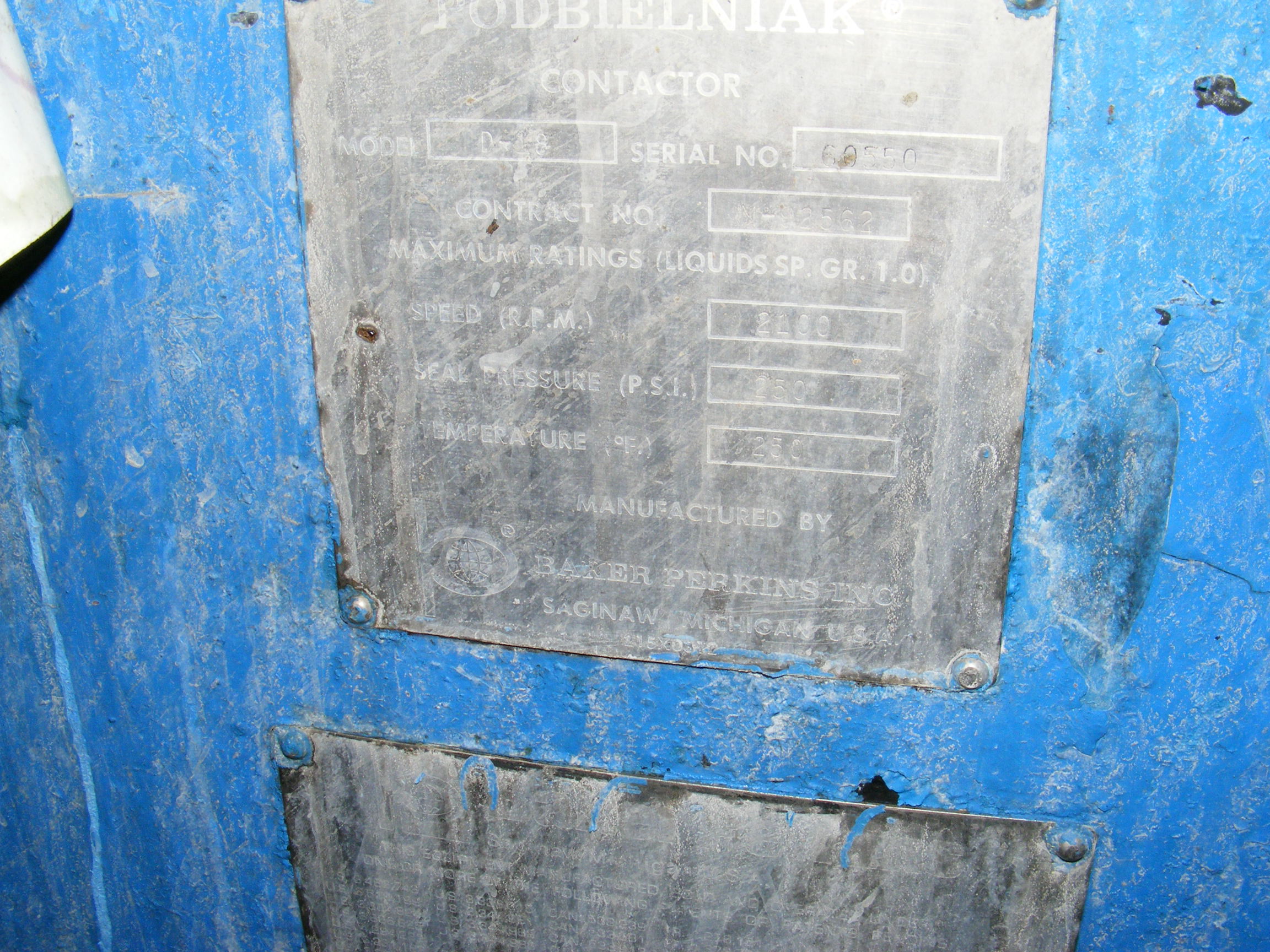  Stainless Steel 316  Centrifuge-Misc. & Hydraulic 11.2 kW (15 HP) For Sale - IPP# 211055