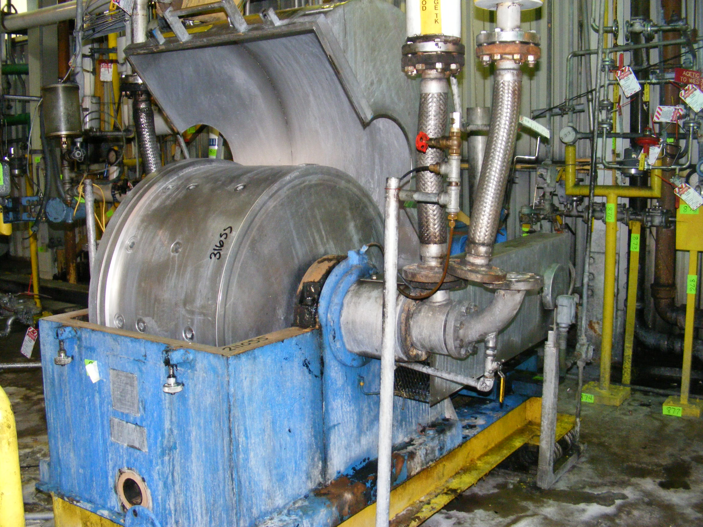  Stainless Steel 316  Centrifuge-Misc. & Hydraulic 11.2 kW (15 HP) For Sale - IPP# 211055