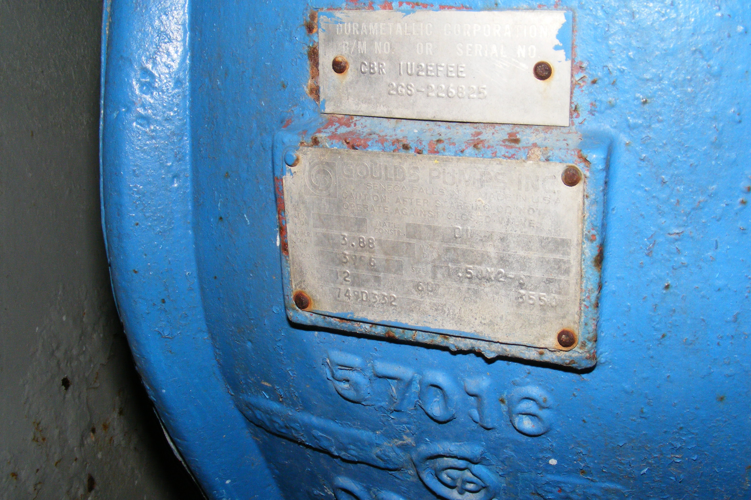 Stainless Steel Other Goulds ITT 3966 Centrifugal Pump - IPP# 211214