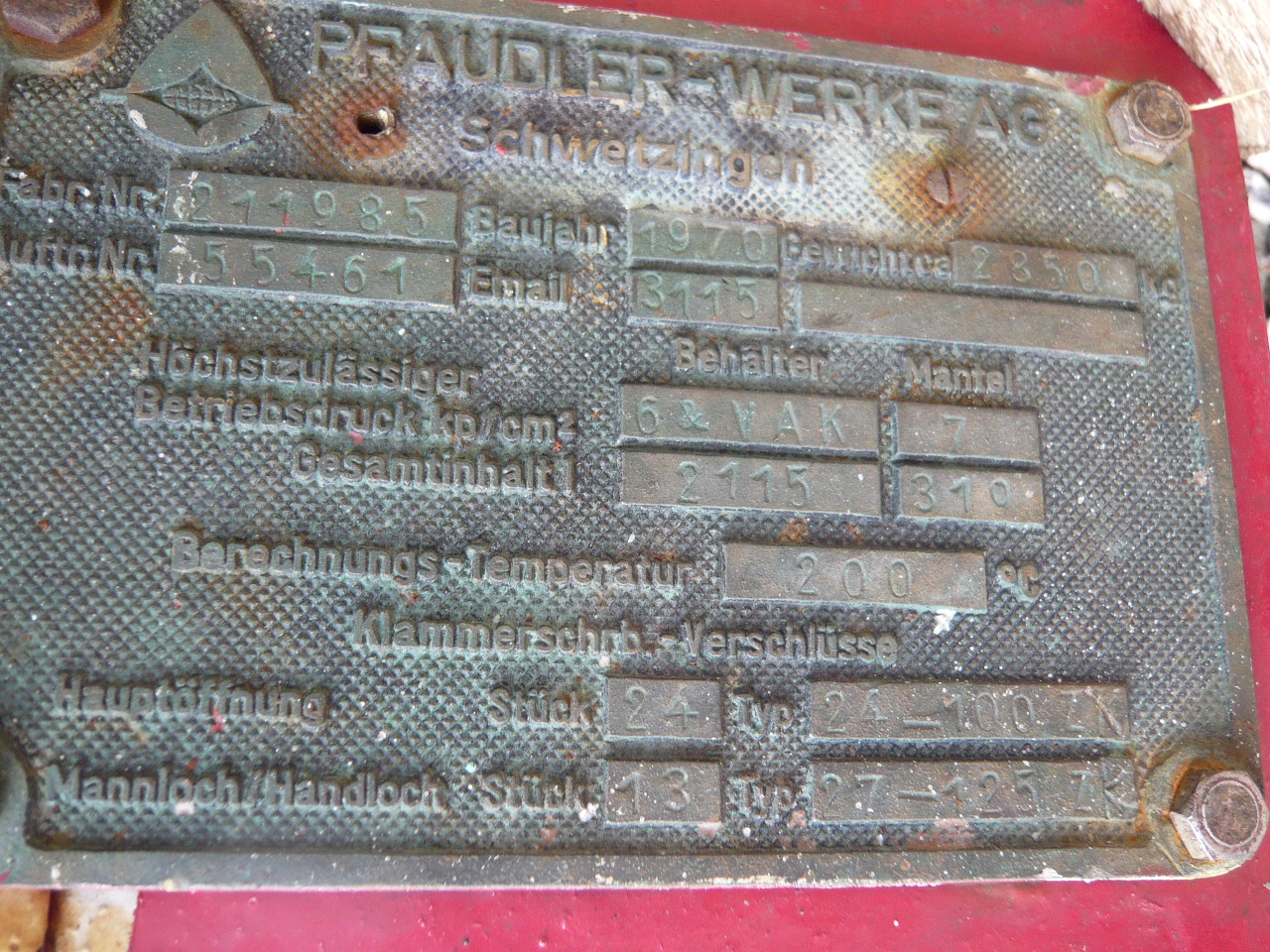 Glasslined Pfaudler E Batch-Type Agitated Reactor - IPP# 211562