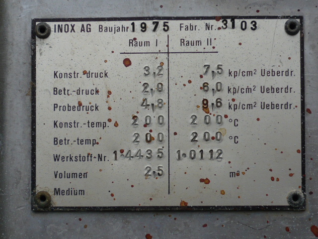 Stainless Steel 317 Inox Maurer  Tank - IPP# 211594