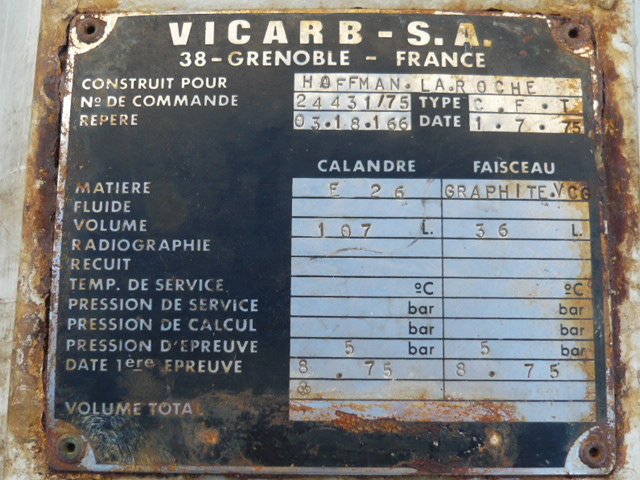  Shell and Tube Heat Exchanger 4 m² (43.1 ft²) Graphite For Sale - IPP# 211599