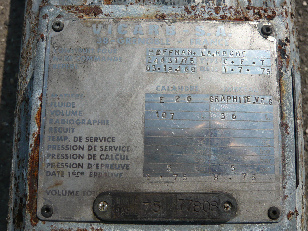  Shell and Tube Heat Exchanger 4 m² (43.1 ft²) Graphite For Sale - IPP# 211523