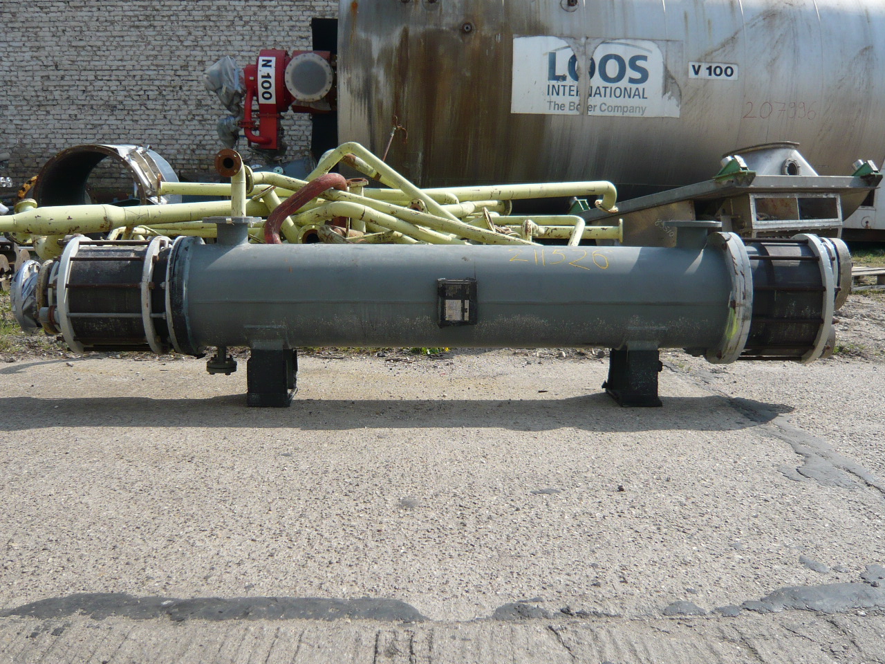  Shell and Tube Heat Exchanger 7 m² (75.3 ft²) Graphite For Sale - IPP# 211526