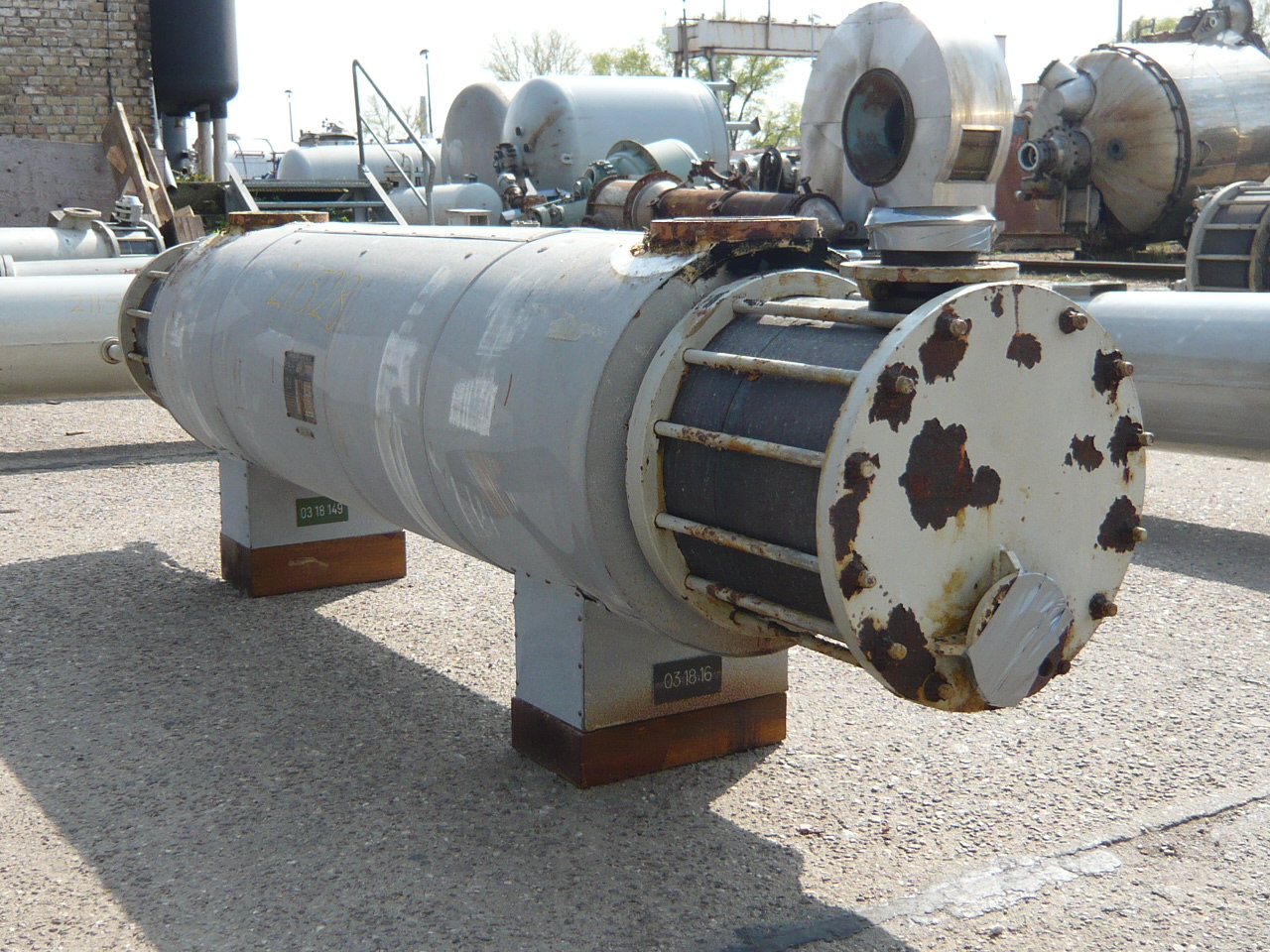  Shell and Tube Heat Exchanger 7 m² (75.3 ft²) Graphite For Sale - IPP# 211528
