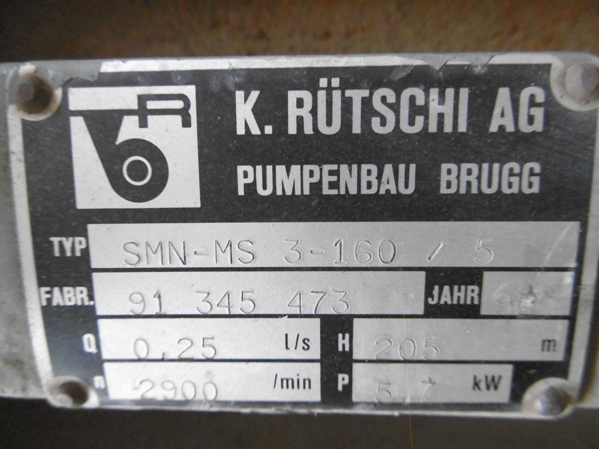 Unused Centrifugal Pump 0.9 m3/h (4 GPM) Stainless Steel 316 For Sale - IPP# 211680