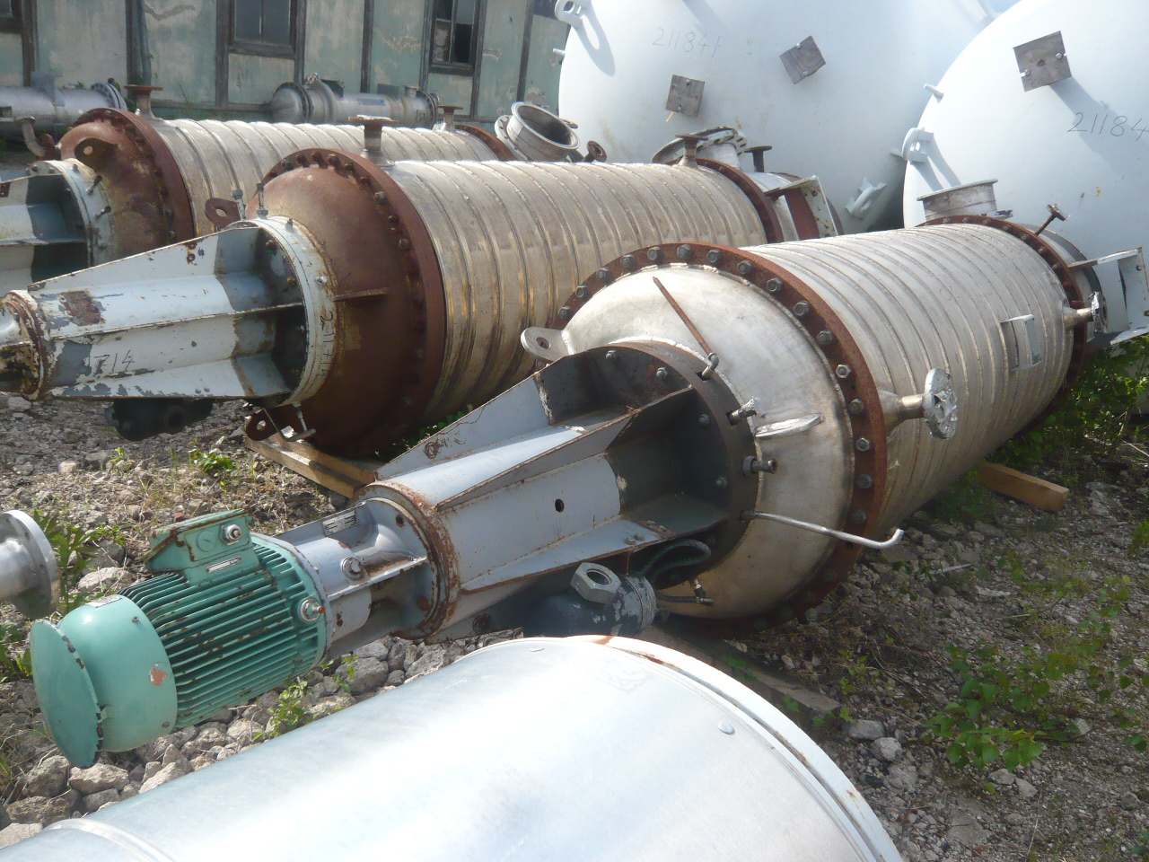  Stainless Steel 316L Wiped/Thin Film Evaporator 145.1 kg/h (320 lb/h) For Sale - IPP# 211633