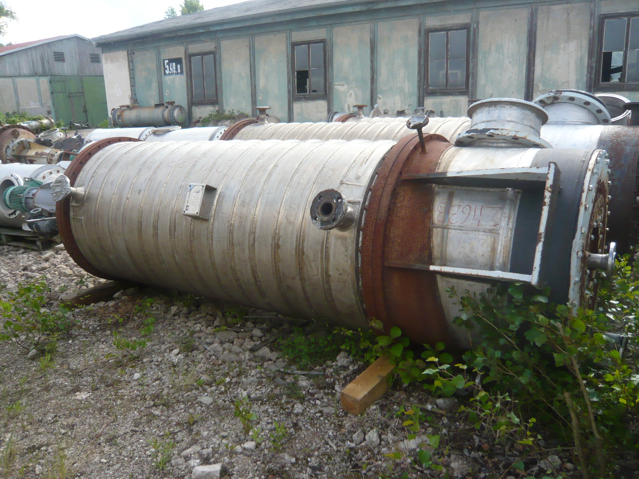  Stainless Steel 316L Wiped/Thin Film Evaporator 145.1 kg/h (320 lb/h) For Sale - IPP# 211633