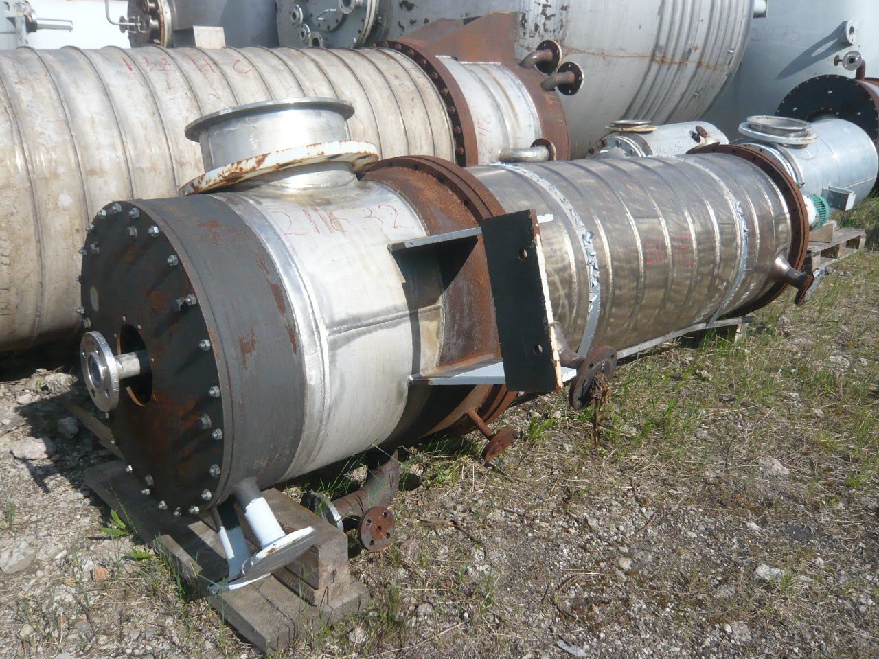  Stainless Steel 316 Wiped/Thin Film Evaporator 72.6 kg/h (160 lb/h) For Sale - IPP# 211632