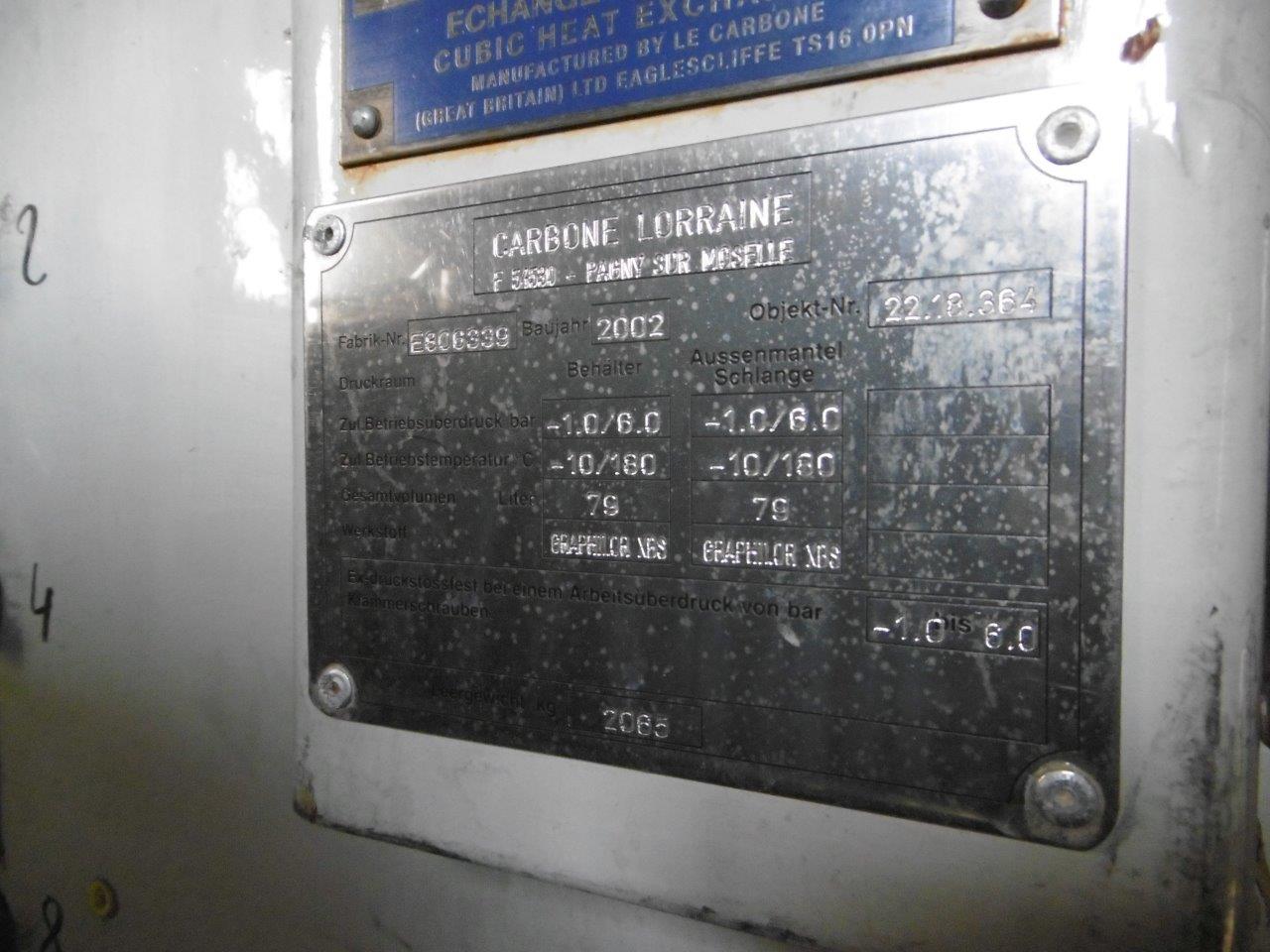  Graphite Block Heat Exchanger 22.4 m² (241.4 ft²) For Sale - IPP# 211766