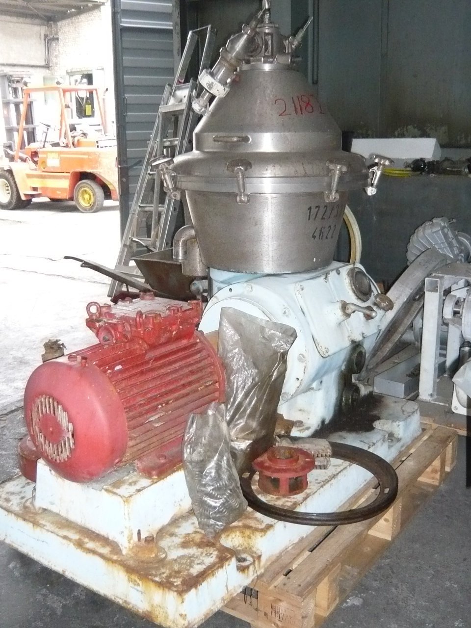  Stainless Steel Other  Centrifuge-Disc Bowl 10 kW (13.4 HP) For Sale - IPP# 211827