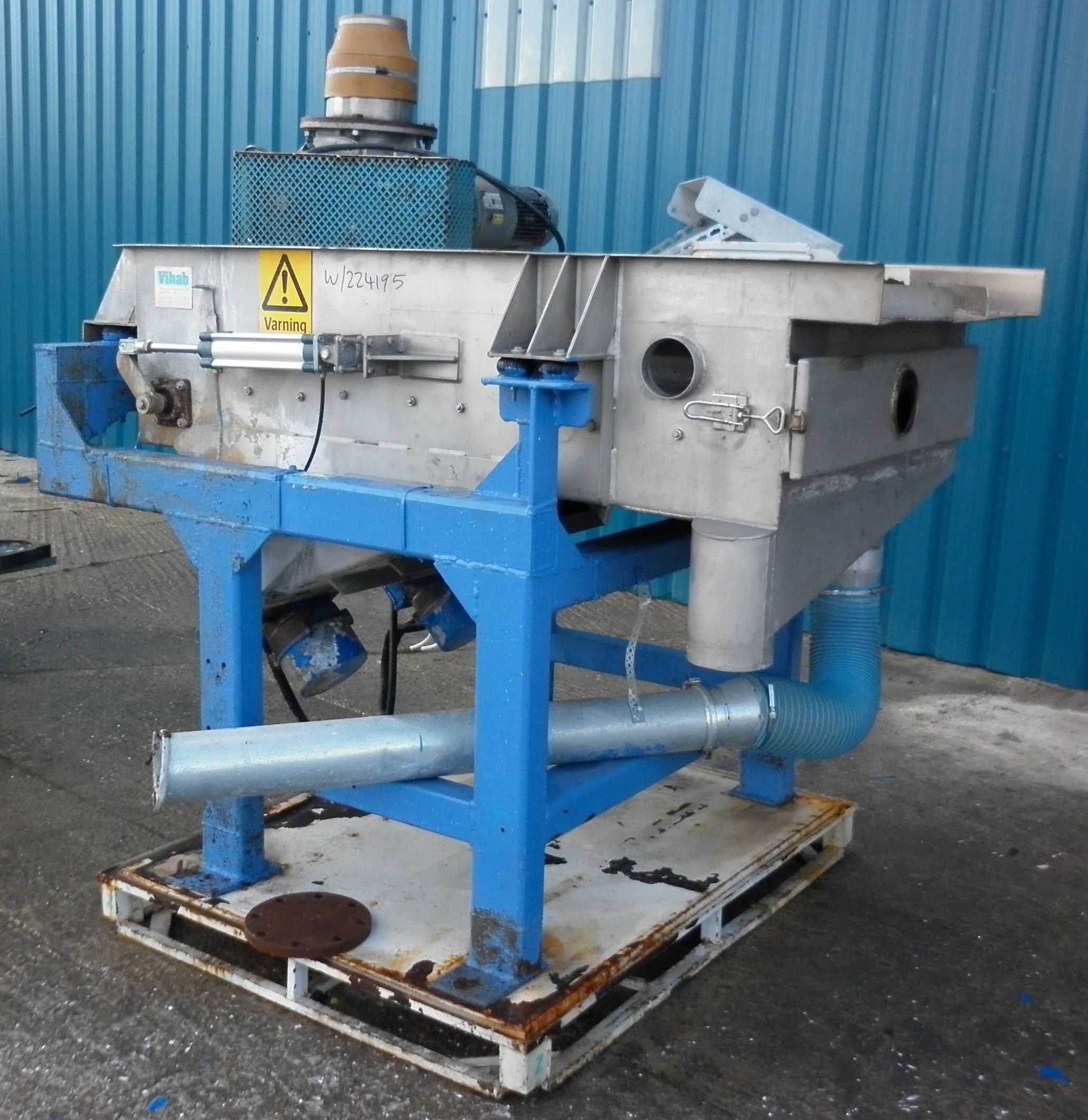 Stainless Steel 321 Vihab Vibrerande Hantering L2S Rotary Screener - IPP# 211980