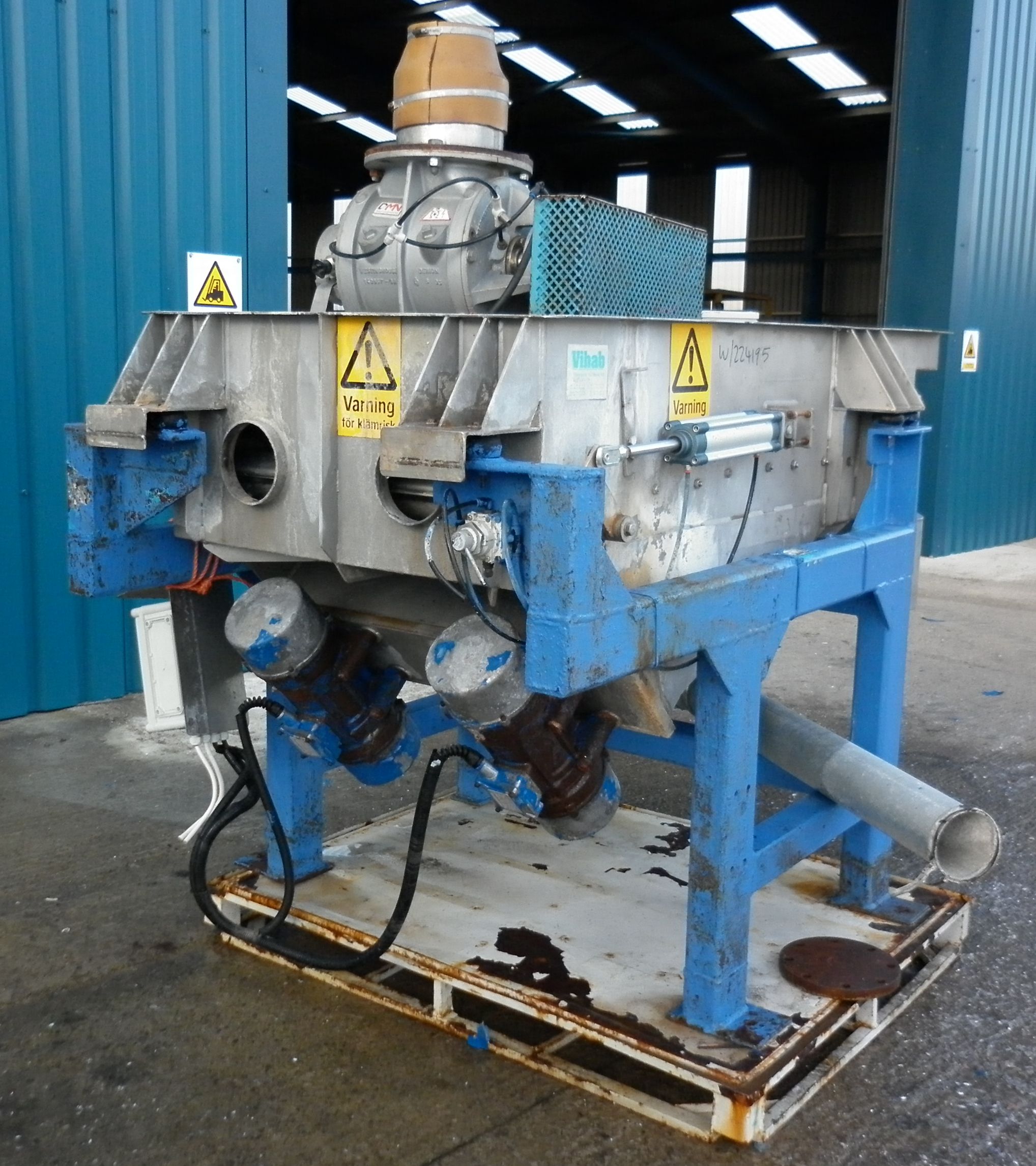 Stainless Steel 321 Vihab Vibrerande Hantering L2S Rotary Screener - IPP# 211980