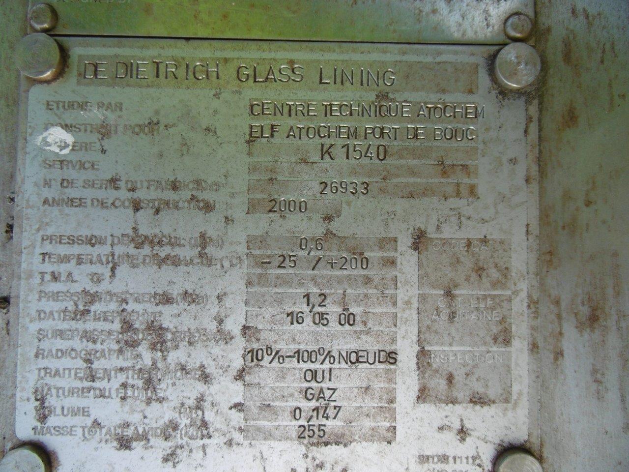  Packed Column 400 mm (15.7 in) Glasslined For Sale - IPP# 212485