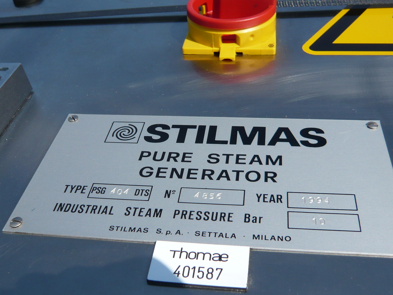 Steam Generator Stilmas PSG 404 DTS Stainless Steel 316L - IPP# 212649