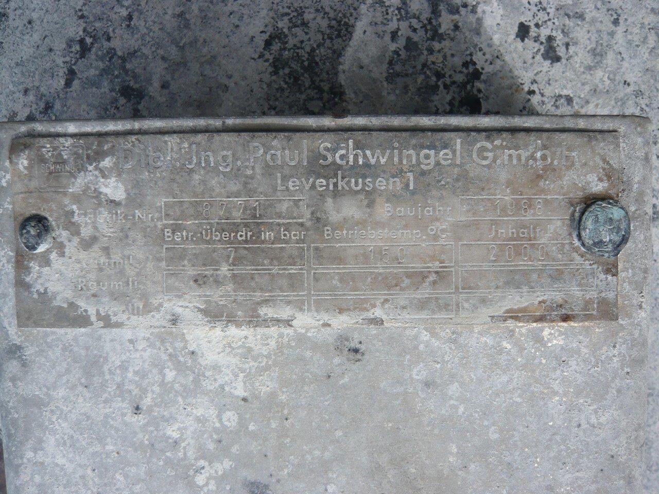 Stainless Steel 316 Paul Schwingel GmbH Tank - IPP# 212788