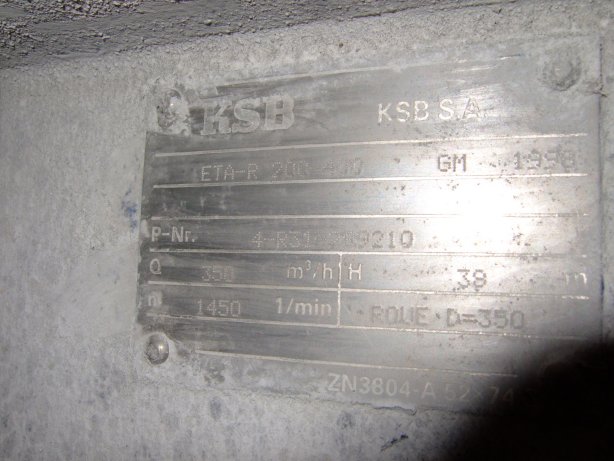  Centrifugal Pump 350 m3/h (1,550 GPM) Carbon Steel For Sale - IPP# 212791