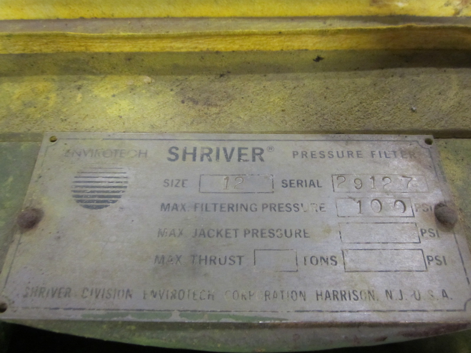 Polypropylene Shriver Press Filter - IPP# 212892