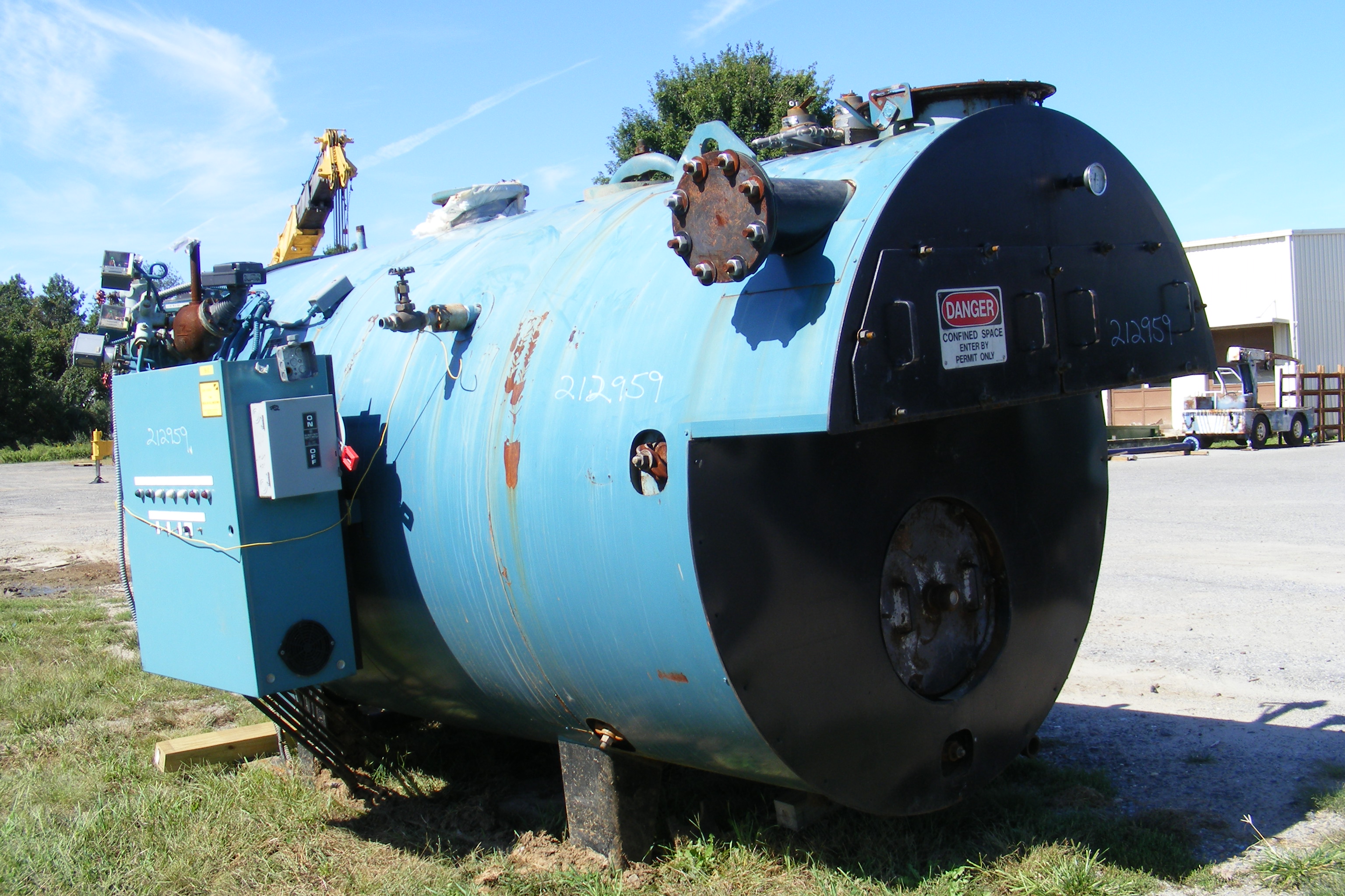 Carbon Steel Burnham LN3L-150-50-G-BNM Steam Boiler - IPP# 212959