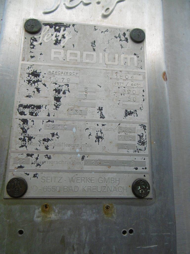  Stainless Steel 316 Pressure Leaf Filter 5.3 m² (56.5 ft²) For Sale - IPP# 212923