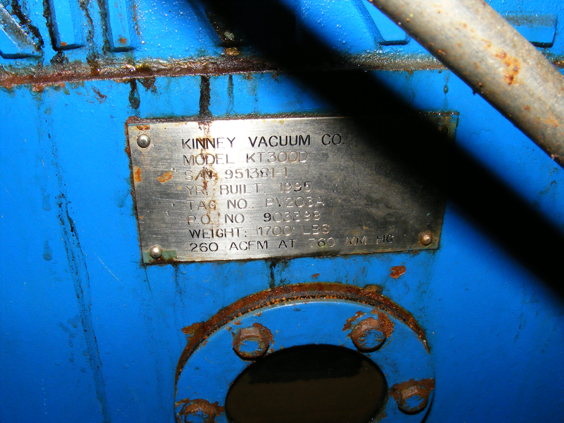   Pump-Vacuum 510 m3/h (300 CFM)  For Sale - IPP# 213342