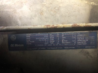  Rotary Compressor 192 m3/h (113 CFM) Carbon Steel For Sale - IPP# 213498