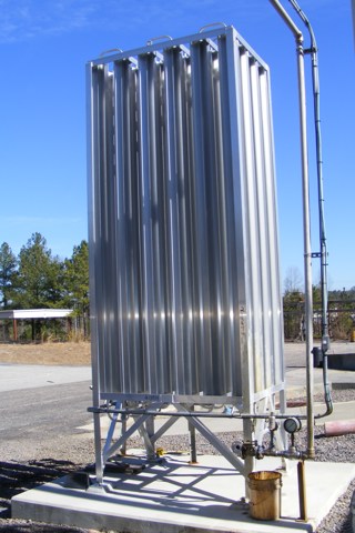 20,000 SCFH Aluminum Finnco Cryogenic Ambient Air Vaporizer