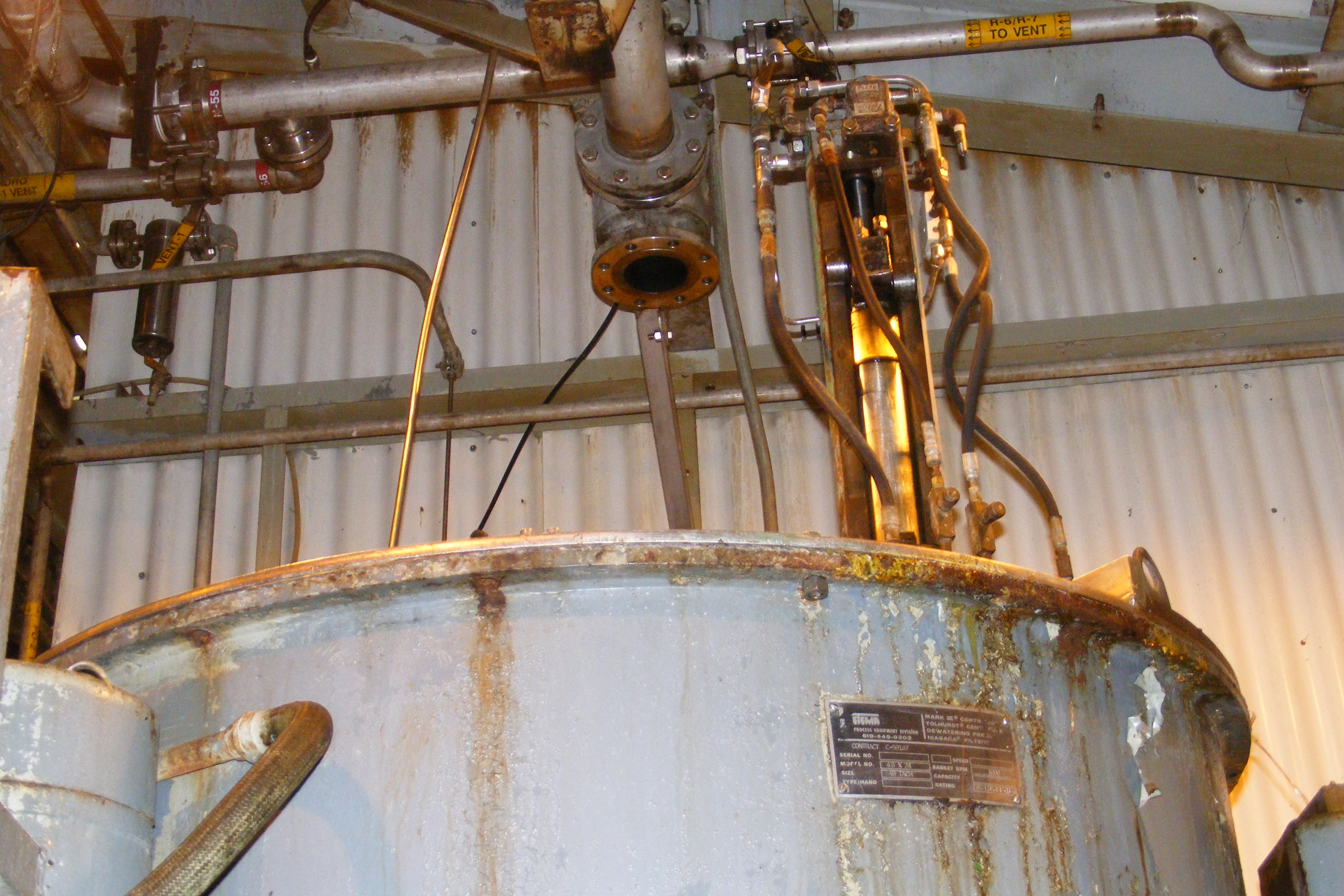Stainless Steel 316 Ketema/Tolhurst Mark III Auto Discharge-Bottom Centrifuge-Basket - IPP# 213910