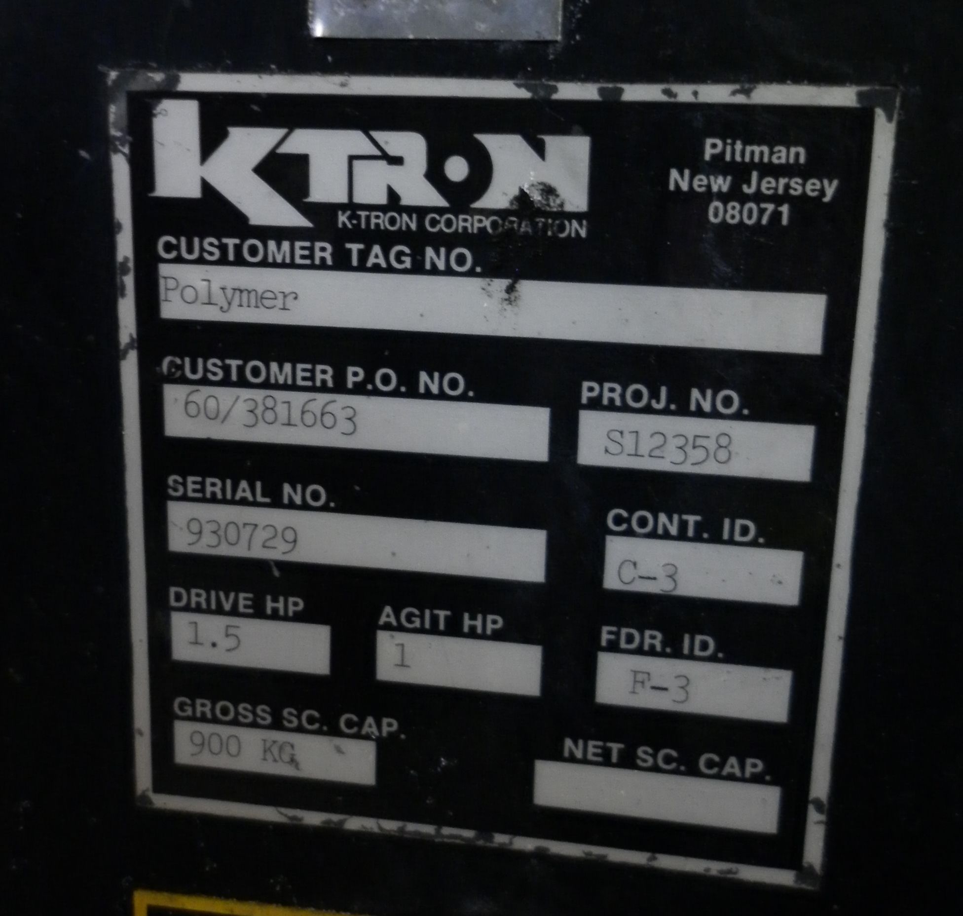  Stainless Steel 304  Bin 0.011 m3 (0.39 ft3) For Sale - IPP# 225308