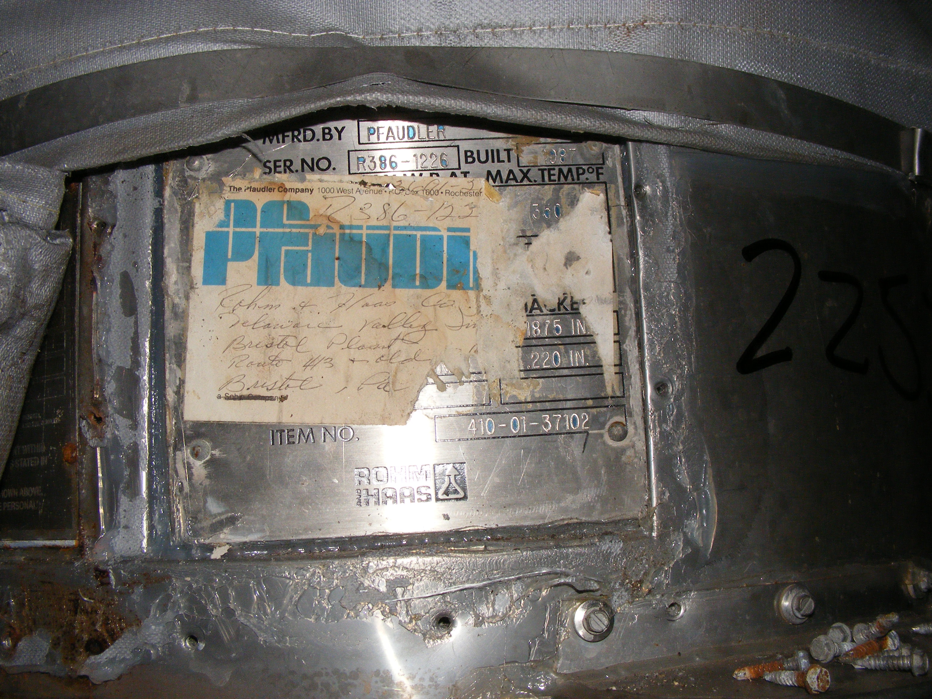 Hastelloy - C276 Pfaudler JOWCT Tank - IPP# 225339