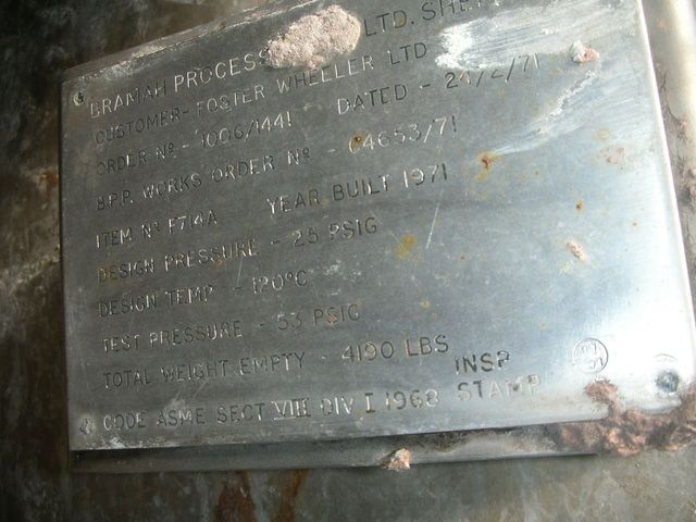 Titanium Clad Bramah Process Plant Ltd  Tank - IPP# 226210