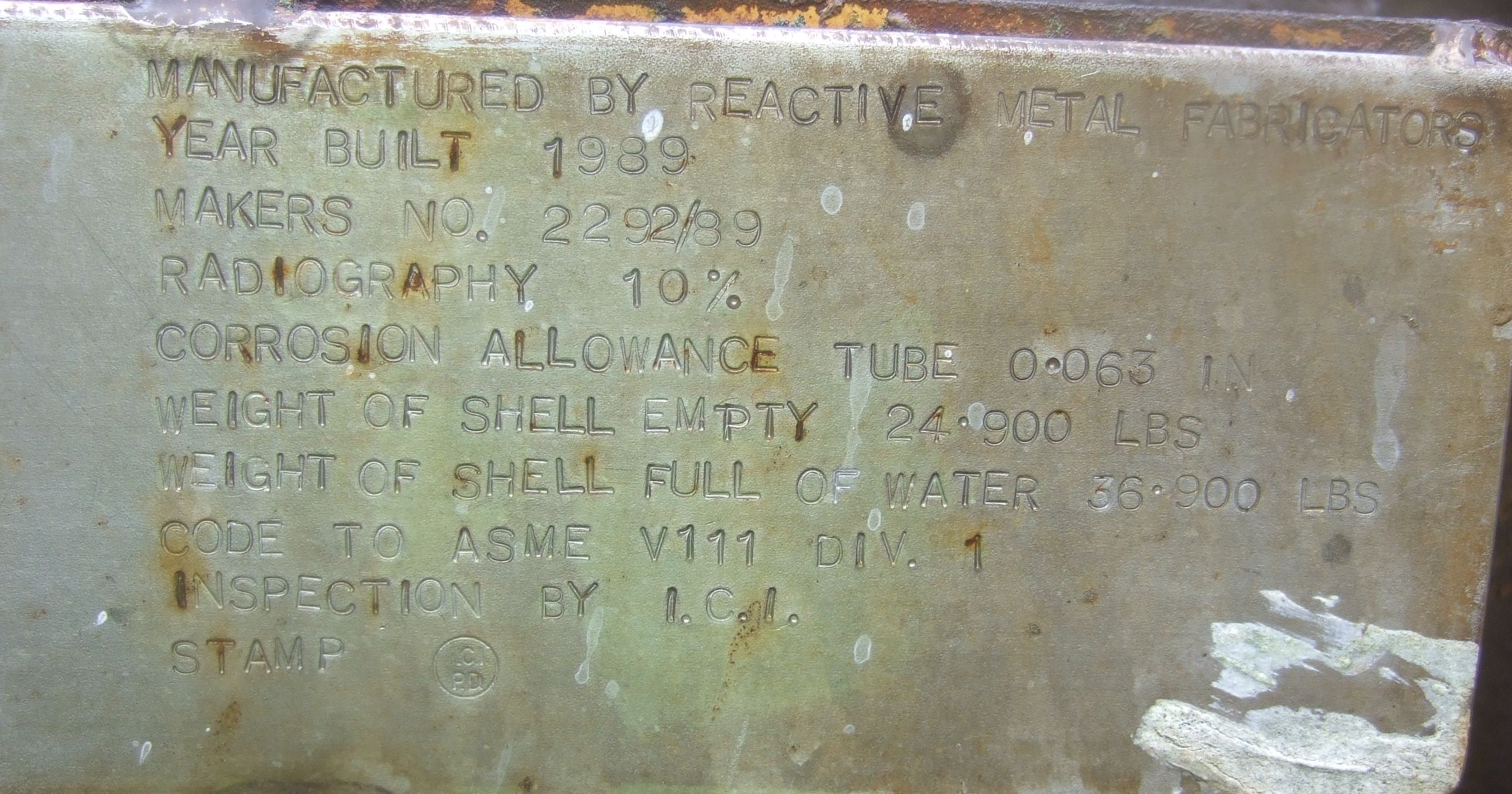 Titanium Reactive Metal Fabricators Shell and Tube Heat Exchanger - IPP# 226231