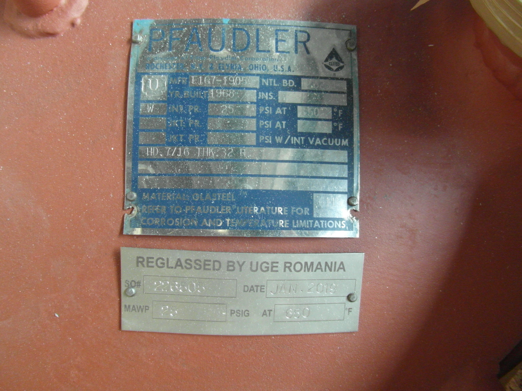 Glasslined Pfaudler Main Cover Glass Lined Parts - IPP# 226505