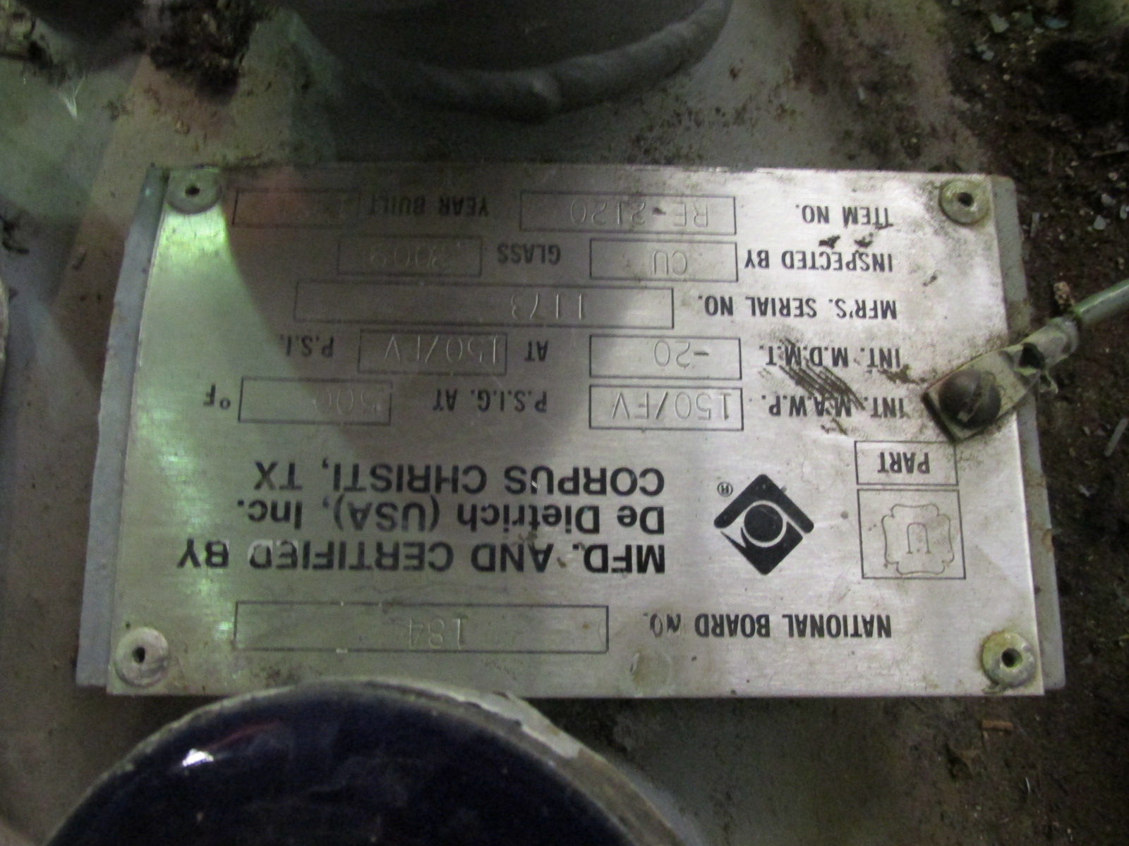  Glasslined Tank Cover Glass Lined Parts  For Sale - IPP# 226528