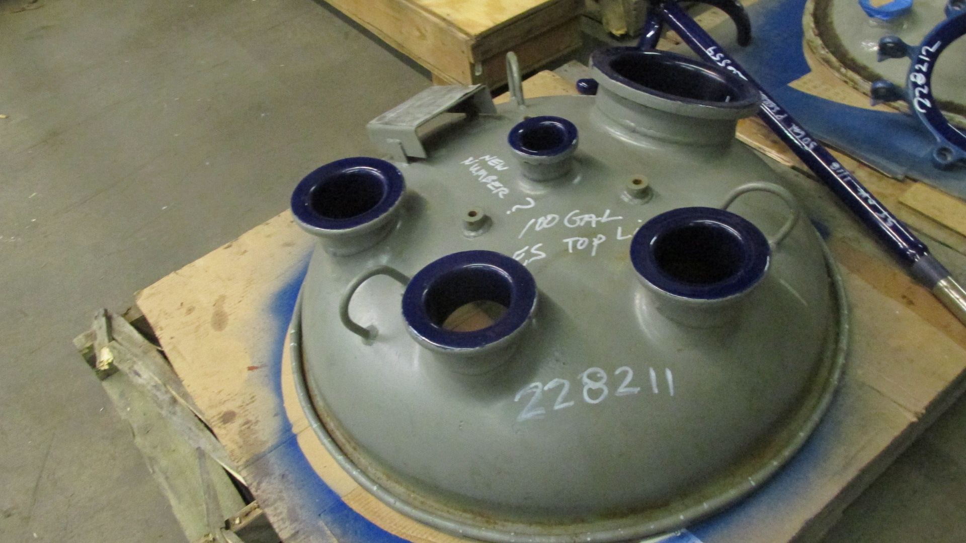  Main Cover Glass Lined Parts 378.5 L (100 gallons) Glasslined For Sale - IPP# 228211