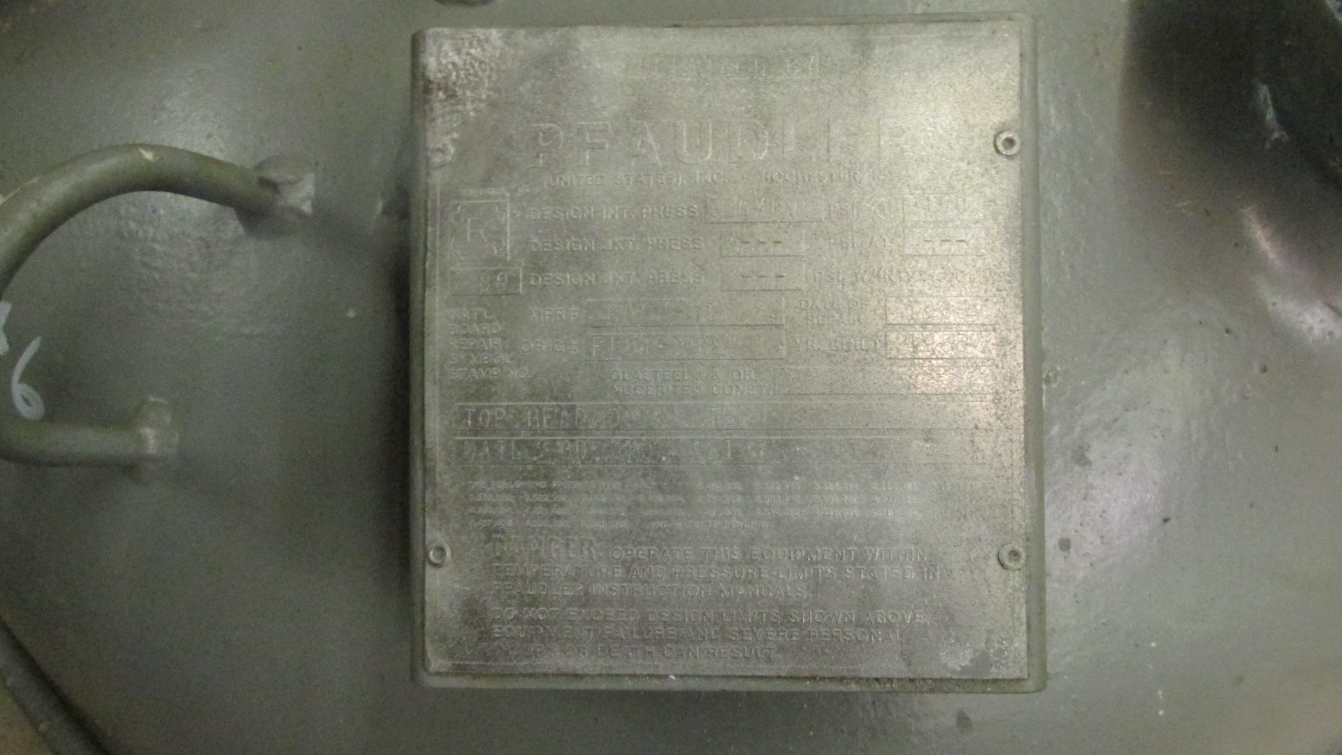  Main Cover Glass Lined Parts 378.5 L (100 gallons) Glasslined For Sale - IPP# 228211