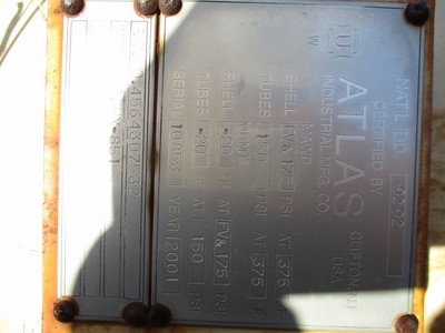 Shell and Tube Heat Exchanger - IPP# 228361