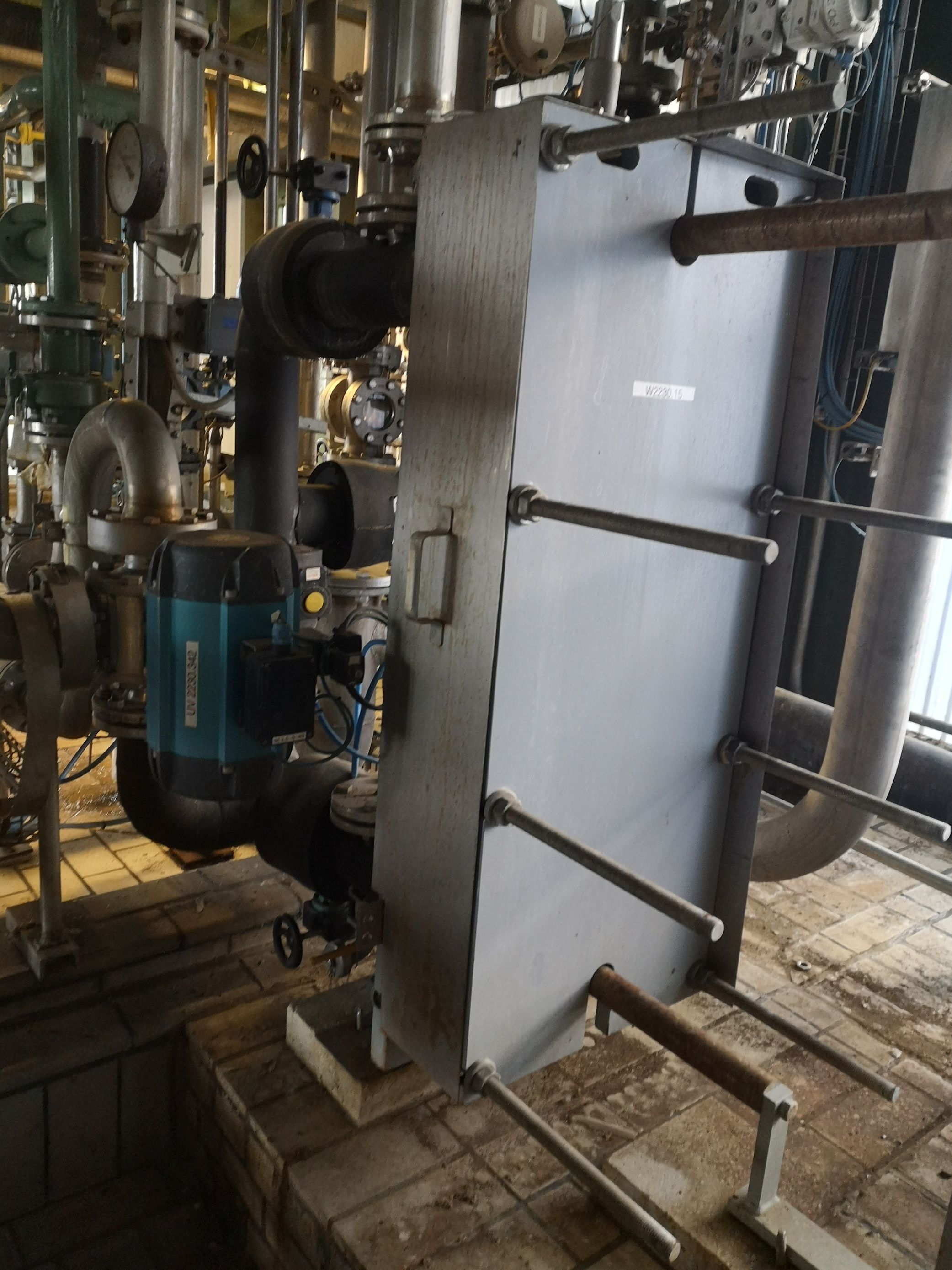  Plate and Frame Heat Exchanger 13.1 m² (141 ft²) Stainless Steel 316 For Sale - IPP# 228308