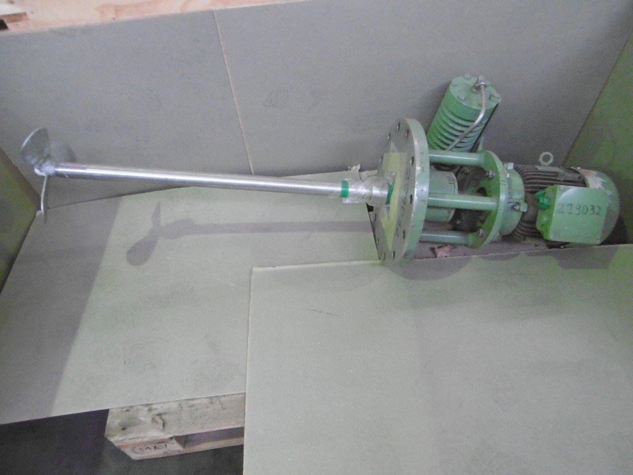  Drive Agitator 1.5 kW (2 HP) Stainless Steel Austenitic For Sale - IPP# 229032