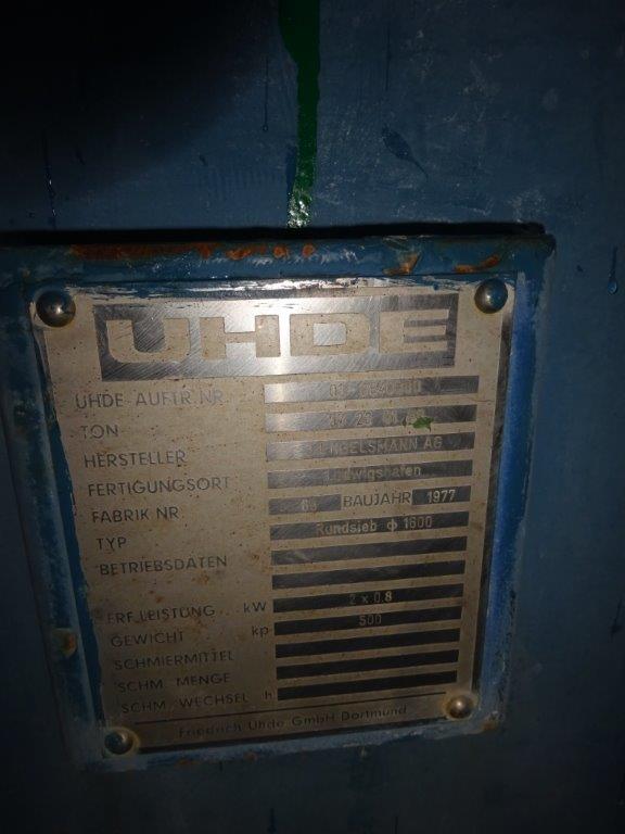 Stainless Steel 321 J. Engelsmann Ag Engelsmann 1600 Separators Screener - IPP# 229383