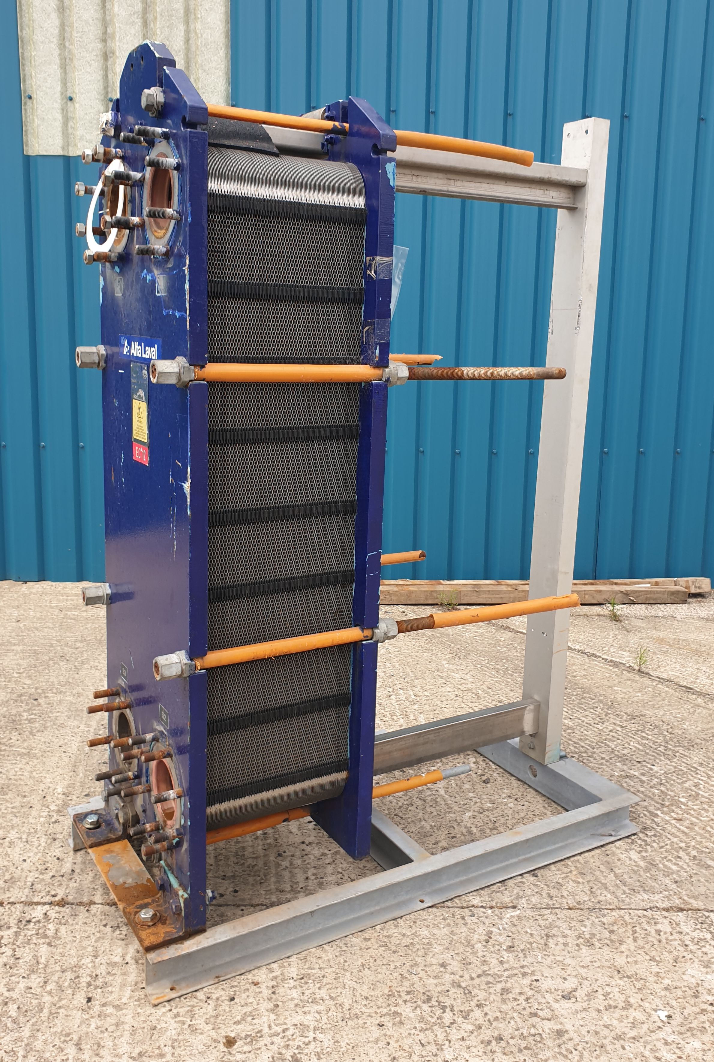 Stainless Steel 316 Alfa Laval M15-BFM8 Plate and Frame Heat Exchanger - IPP# 229489