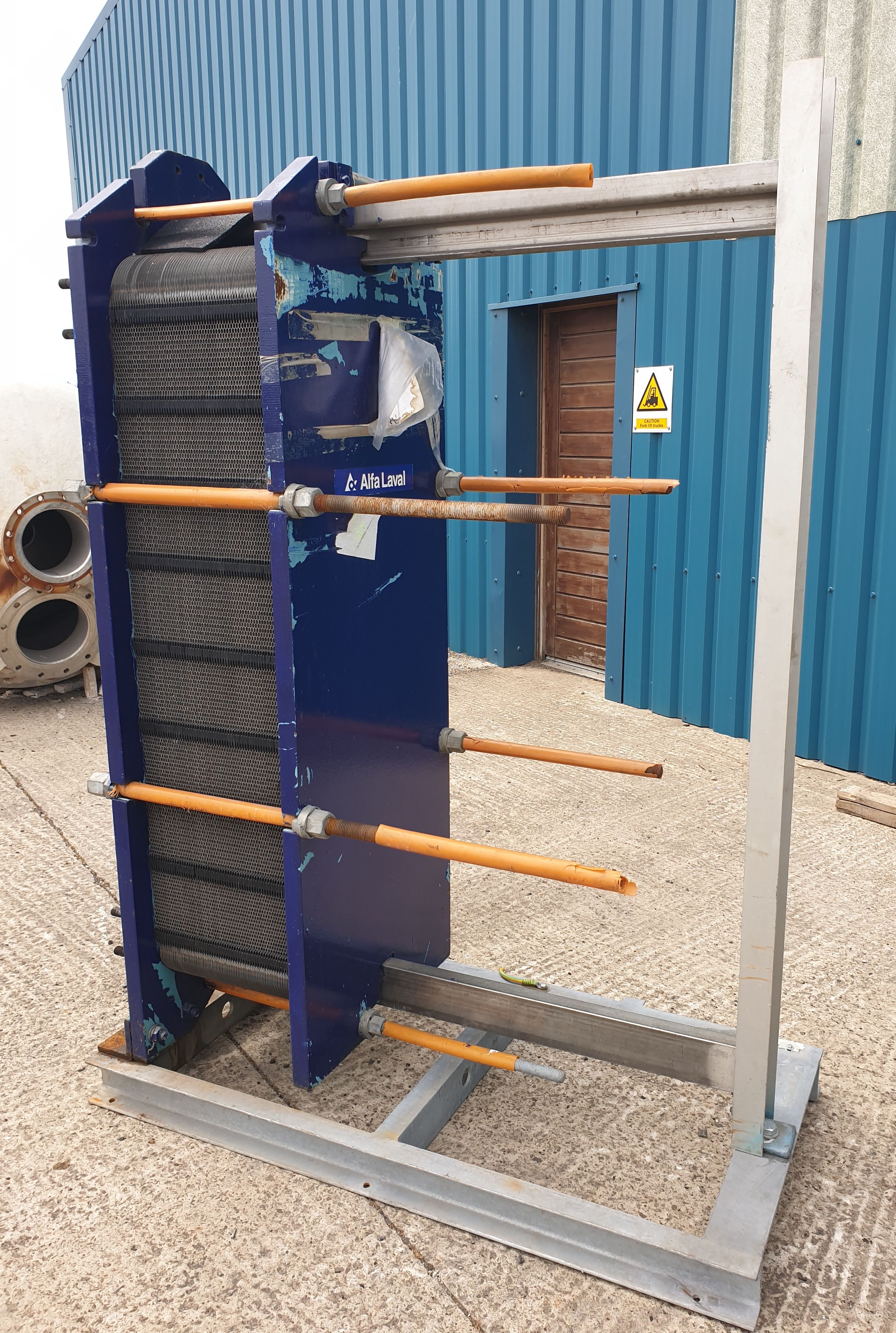 Stainless Steel 316 Alfa Laval M15-BFM8 Plate and Frame Heat Exchanger - IPP# 229489