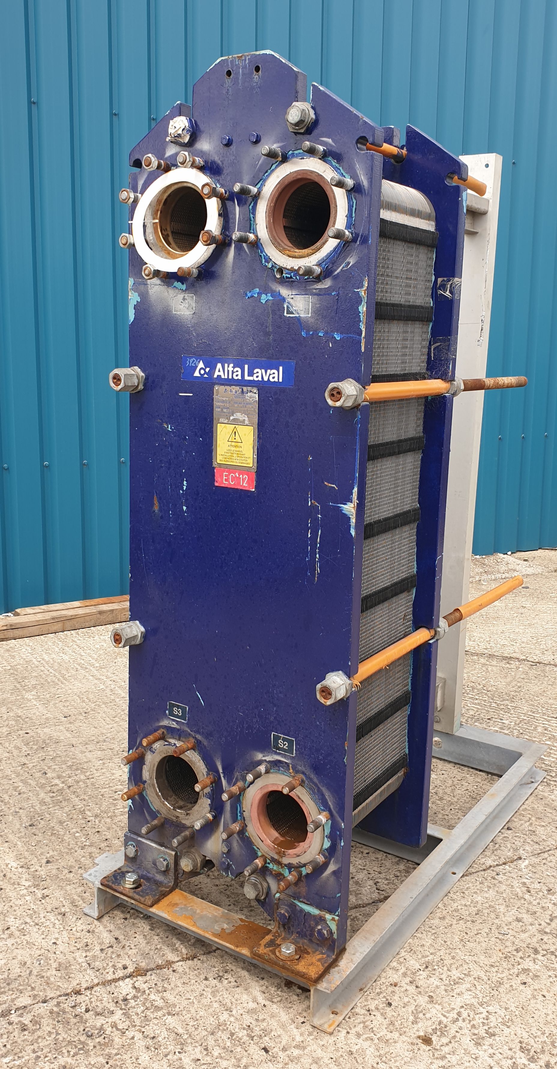 Stainless Steel 316 Alfa Laval M15-BFM8 Plate and Frame Heat Exchanger - IPP# 229489