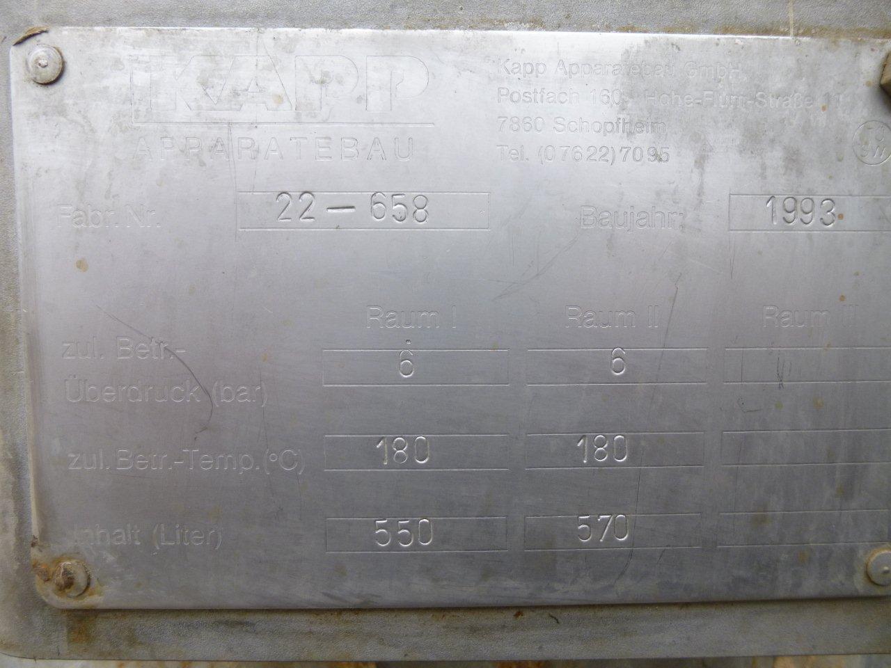 Stainless Steel 904 Kapp Spiral Heat Exchanger - IPP# 220226