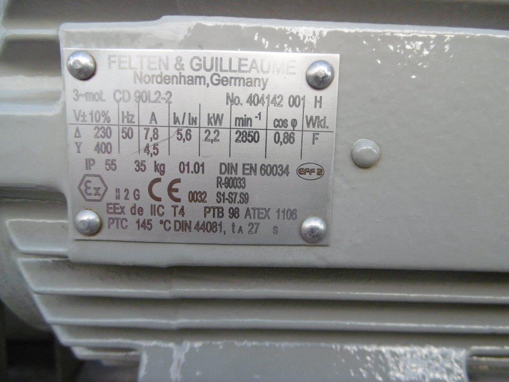  Stainless Steel Other  Centrifuge-Misc. & Hydraulic 5.5 kW (7.4 HP) For Sale - IPP# 220457