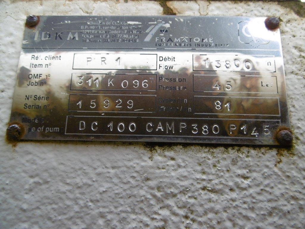  Stainless Steel Other Reciprocating Pump 13.8 m3/h (60.8 GPM) For Sale - IPP# 220499