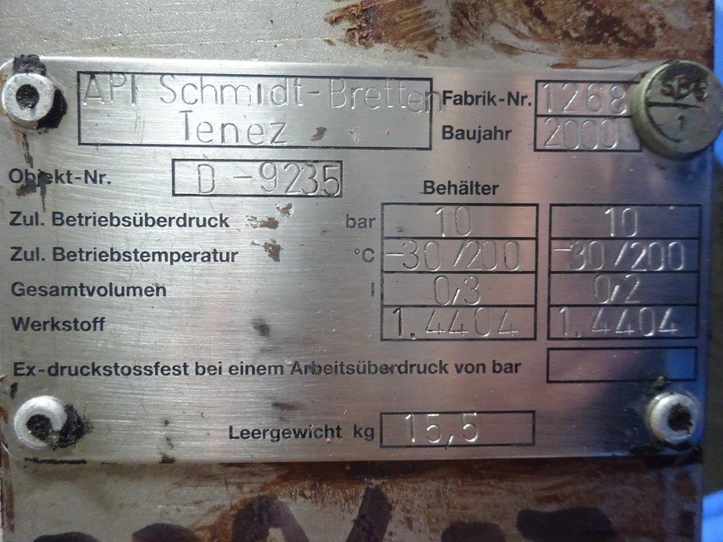  Stainless Steel 316 Plate and Frame Heat Exchanger 0.2 m² (2.2 ft²) For Sale - IPP# 220407