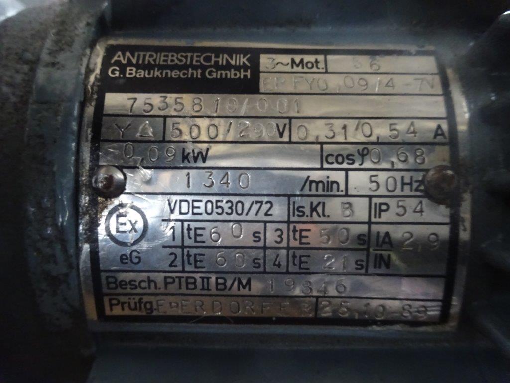   Gear Reducer 0.09 kW (0.12 HP)  For Sale - IPP# 220421