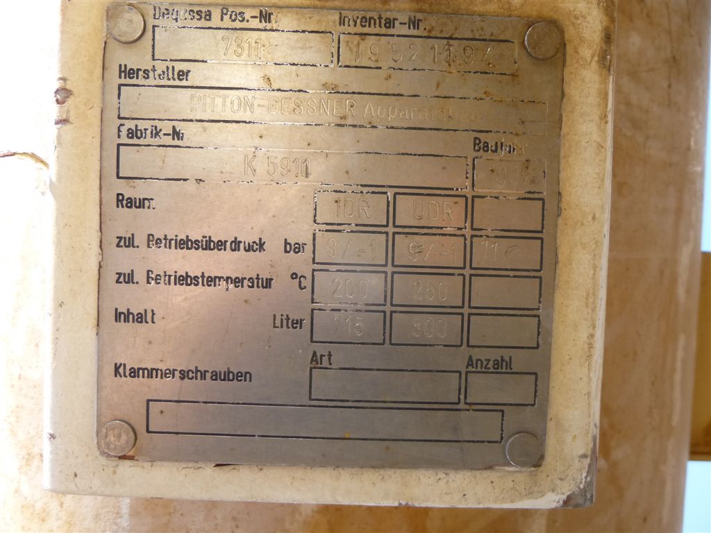  Stainless Steel 321 Rising/Falling Film Evaporator  For Sale - IPP# 220593